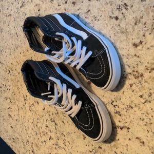 Vans SK8-HI black and white sneakers